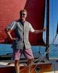 Peshawar Unisex Wool Nehru Jacket - Peshawar Pewter