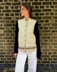 Peshawar Ladies Wool Nehru Jacket – Issa Ivory