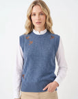 Hartwell Amara Denim Pheasant Sleeveless Jumper