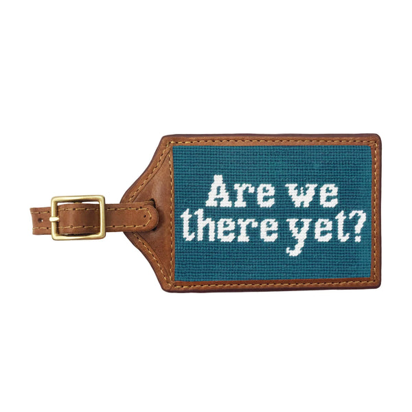 Smathers & Branson Are We There Yet Needlepoint Luggage Tag