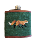 Smathers & Branson Fox Needlepoint Hip Flask