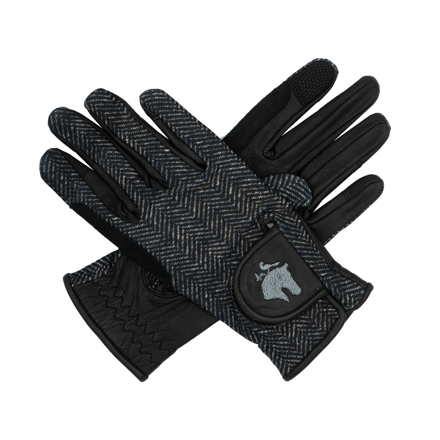 Sixteen Cypress Leather &amp; Jersey Riding Gloves