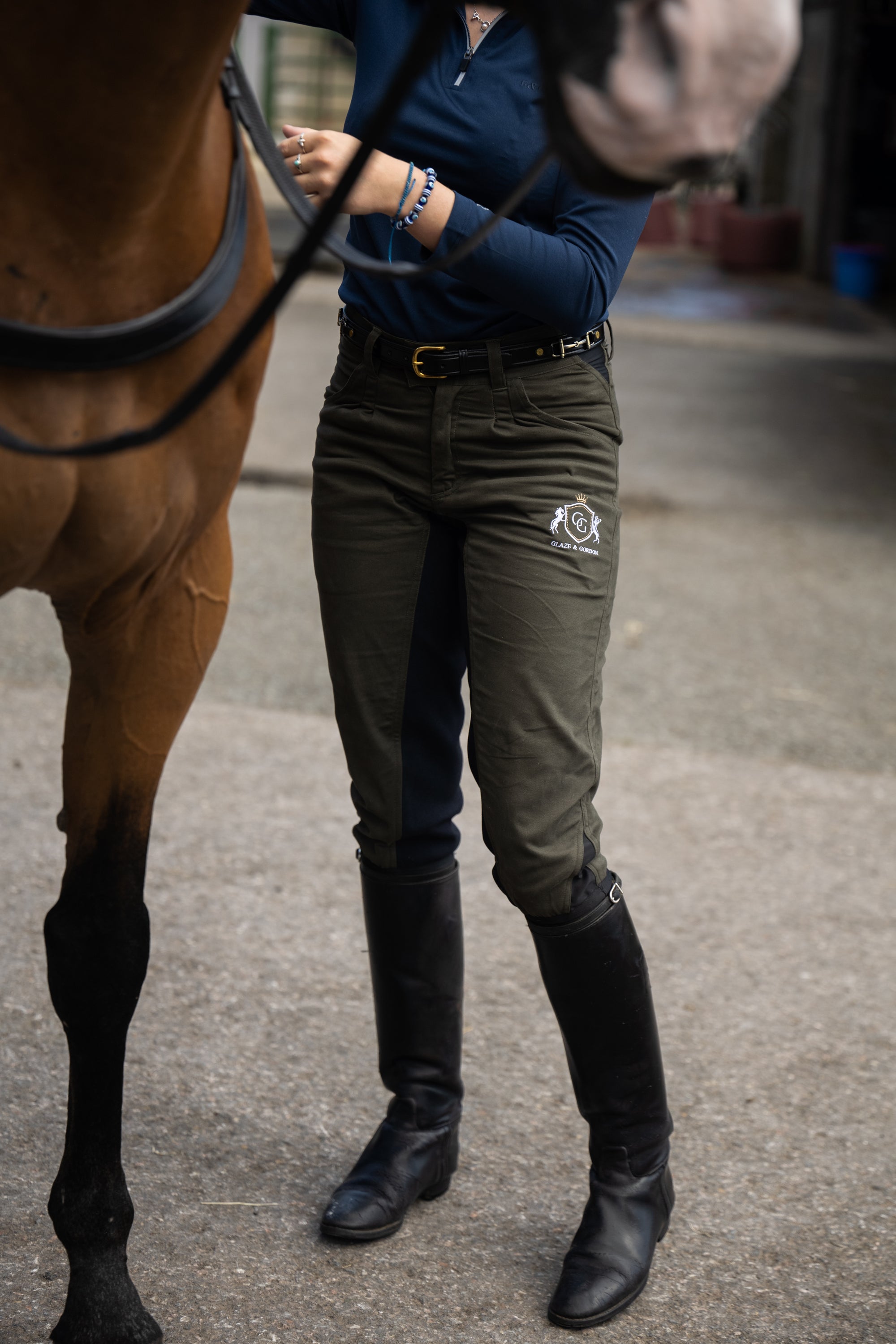 Glaze &amp; Gordon Traditional Training Unisex Breeches Version 2.0 - Sage Green