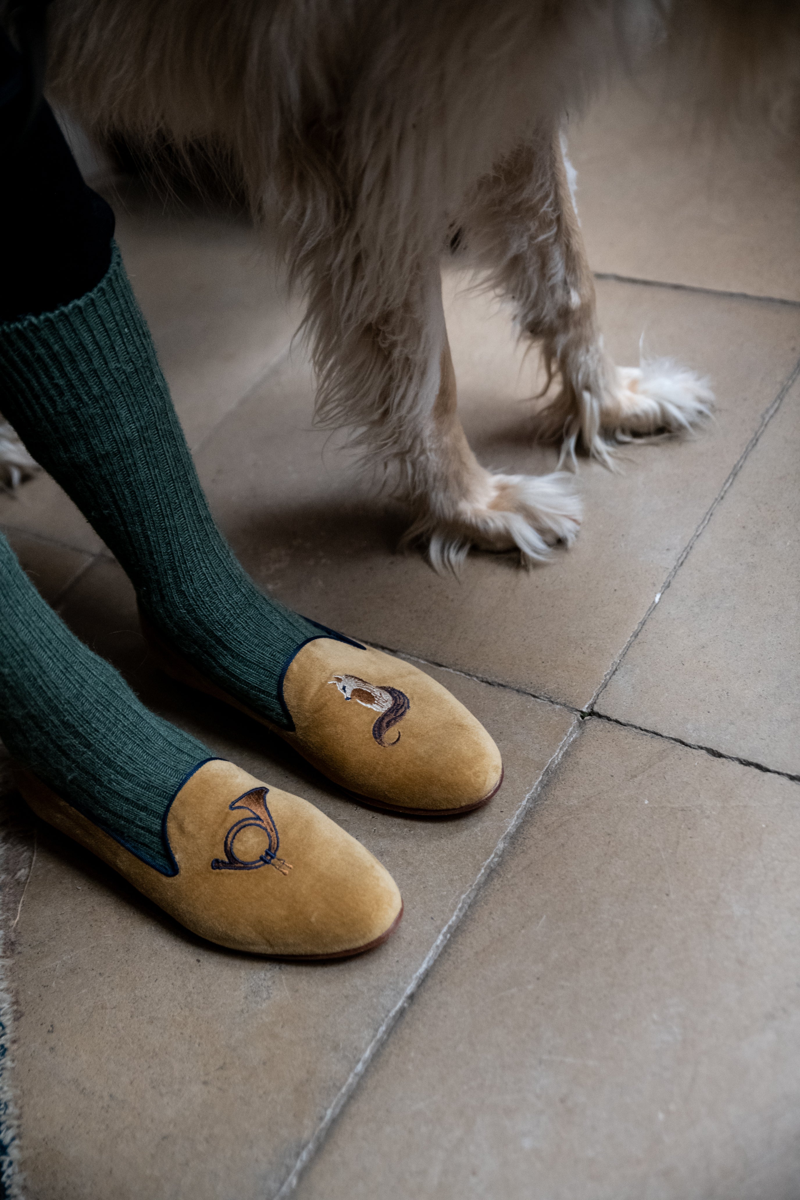 Rönner Mimosa Fox Velvet Loafer – Glaze & Gordon