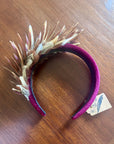 My Fancy Feathers Padded 'The Olivia' Feather Alice Hair Band