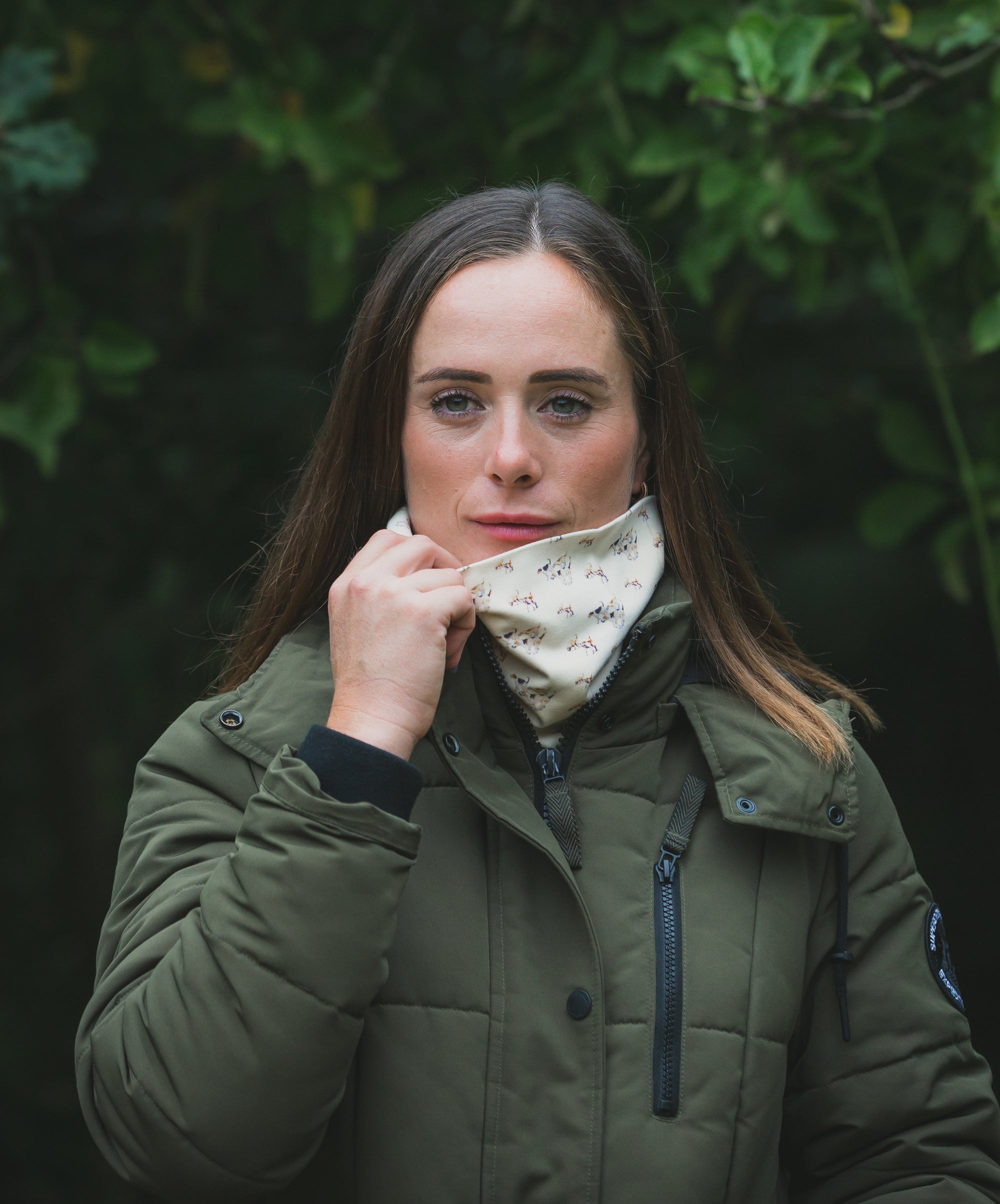 Ginger &amp; Jardine X Glaze &amp; Gordon Ruth Buchanan Collection &#39;The Hounds&#39; Snood