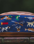 Smathers & Branson Southern Sportsman Needlepoint Toiletry Bag