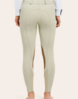 R.J. Classics Gulf Natural Rise Knee Patch Breeches - Beige