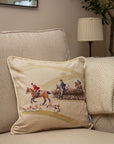 Glaze & Gordon 'The Hunt Jump' Square Cushion