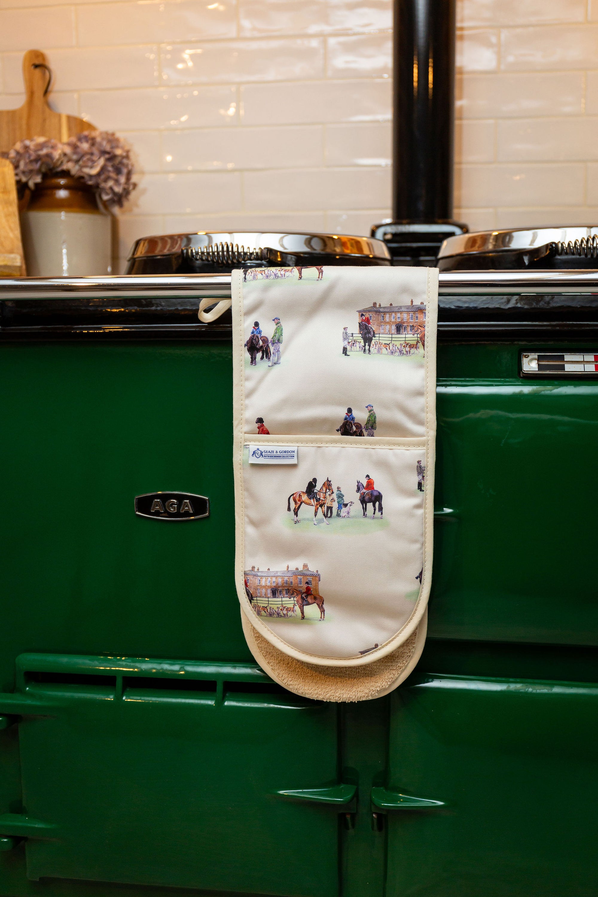 Glaze &amp; Gordon 'Well Met' Double Oven Gloves