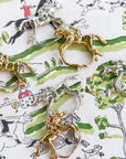 Pomegranate Jockey Gold Napkin Rings