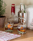 Pomegranate Hunt Scene Short Glass