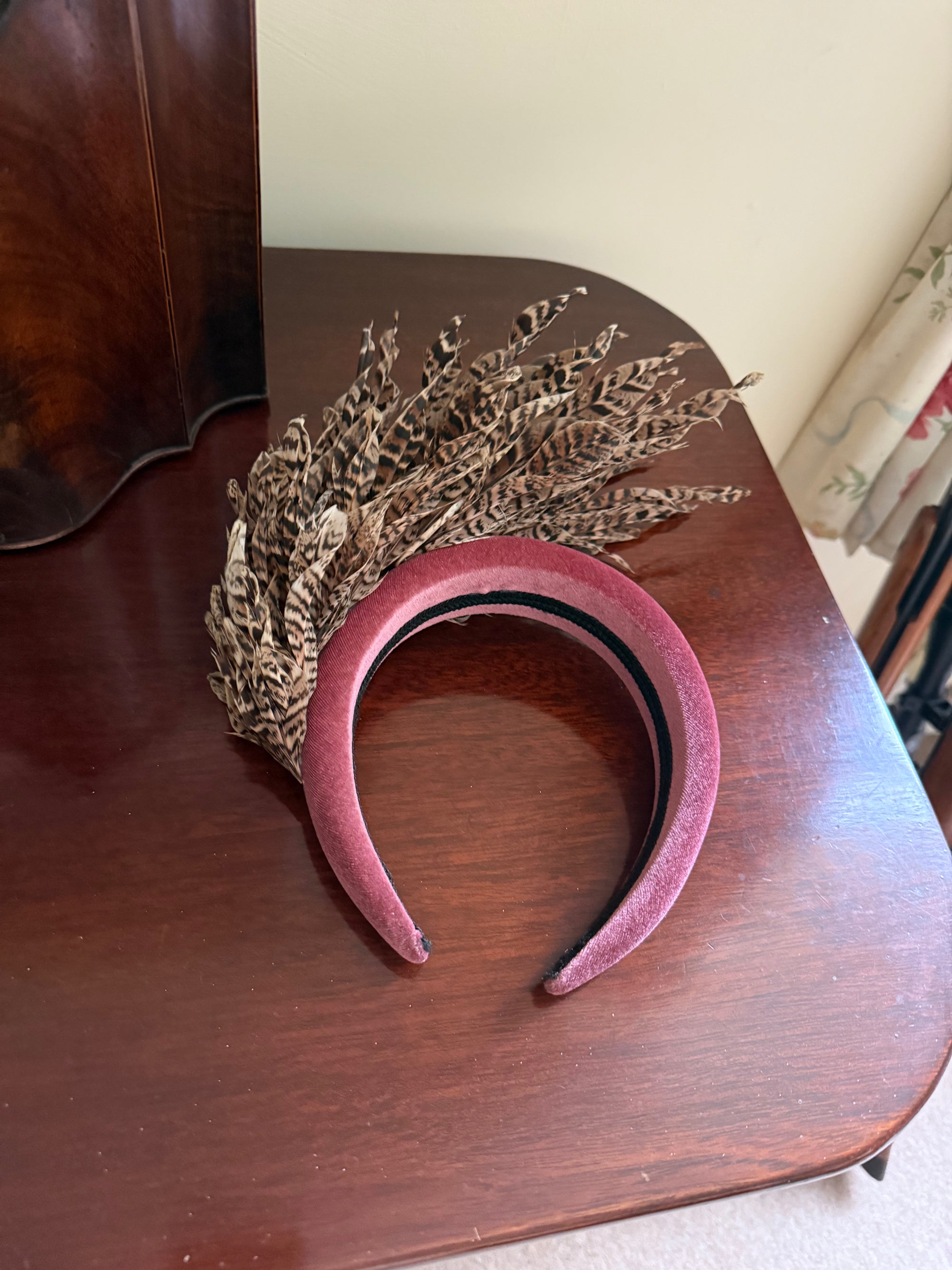 My Fancy Feathers Padded 'The Olivia' Feather Alice Hair Band