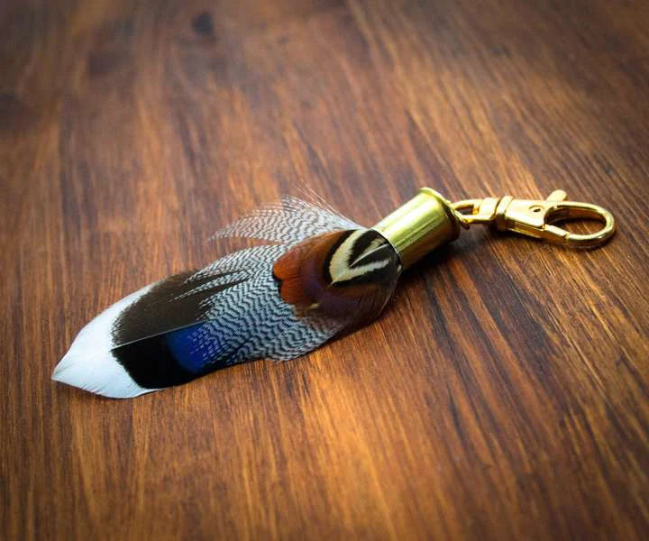 My Fancy Feathers 'Penelope' Feather Bag Tassels