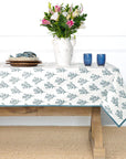 Pomegranate India Hicks Tablecloth - Thistle Dusty Sky