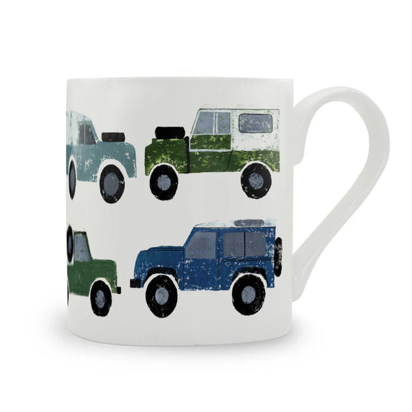 Glaze & Gordon Izzi Rainey Collection All The Series Land Rover Mug