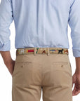 Smathers & Branson Southern Sportsman (Khaki) Needlepoint Belt