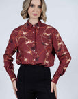 Hartwell Lydia Ladies Cherry Horses Shirt