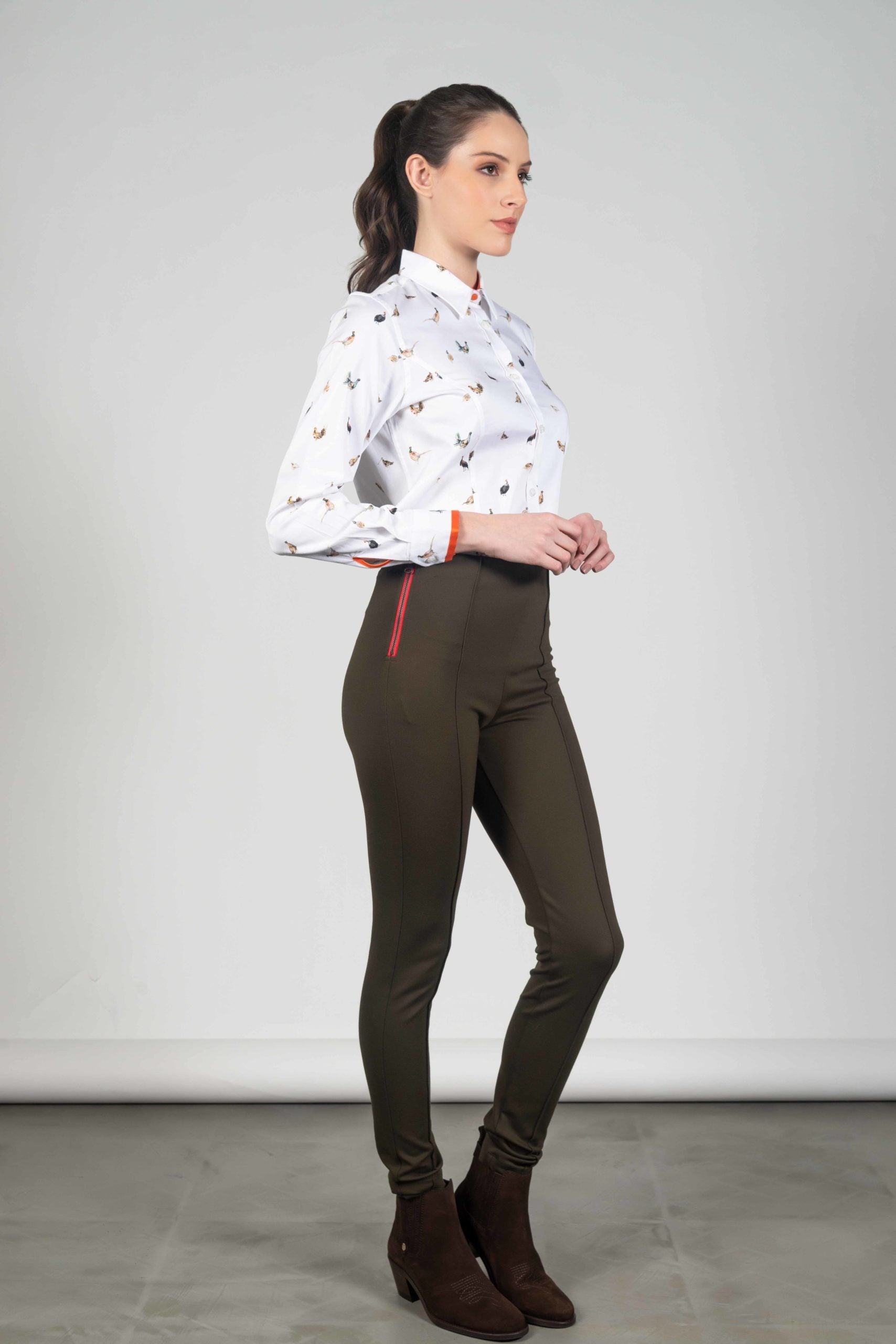 Hartwell Layla Grouse &amp; Pheasants Print Shirt