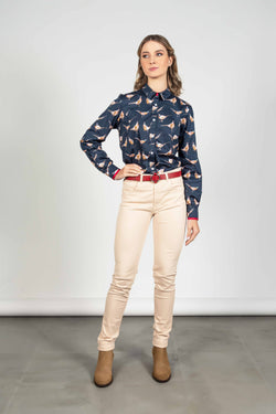 Hartwell Layla Navy Pheasants Shirt