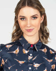 Hartwell Layla Navy Pheasants Shirt