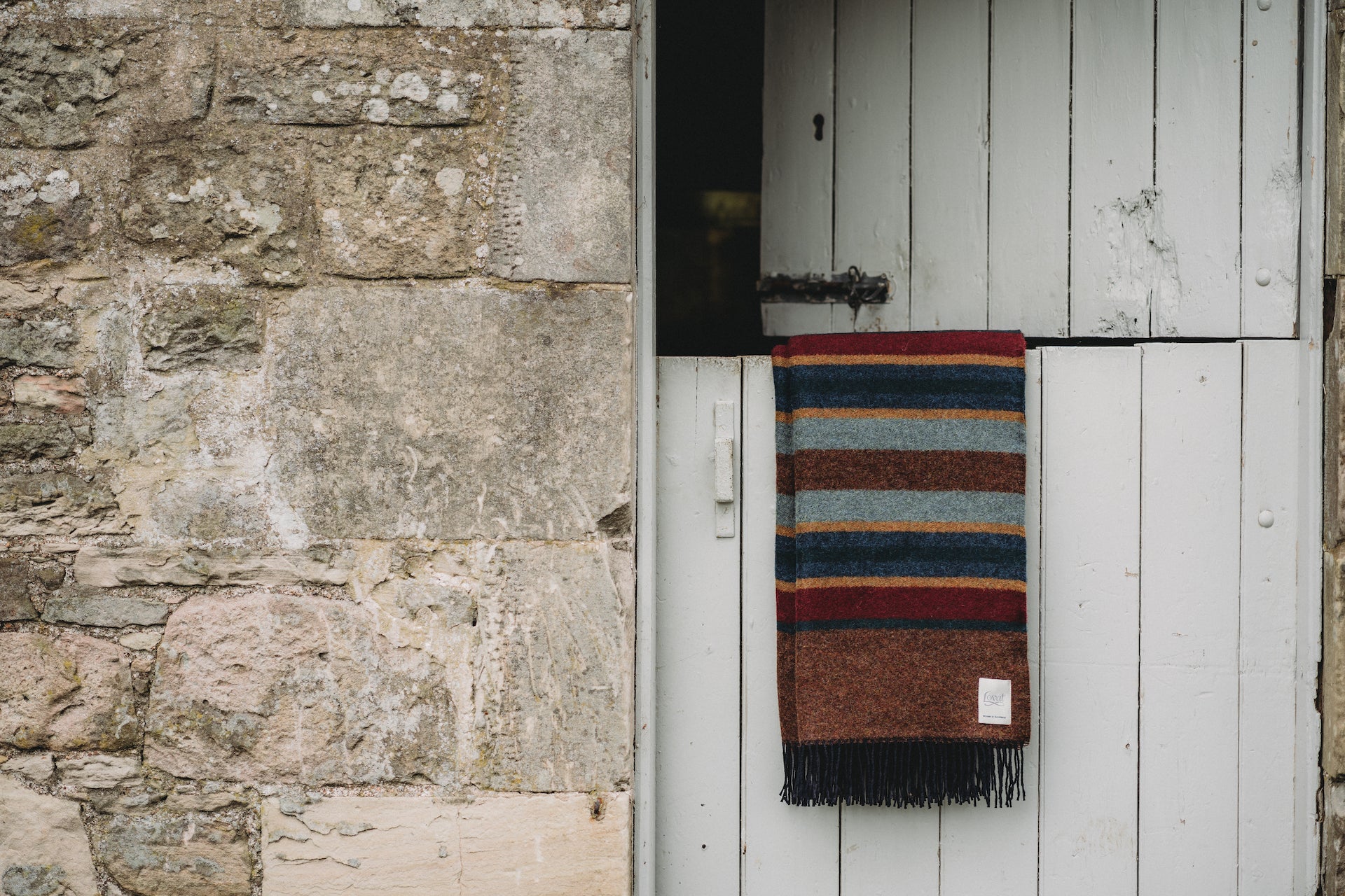 Glaze &amp; Gordon 'Oxnam' Striped Wool Throw
