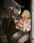 Glaze & Gordon Leather and Cotton Web Headcollar - Handcrafted