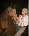 Glaze & Gordon Leather and Cotton Web Headcollar - Handcrafted