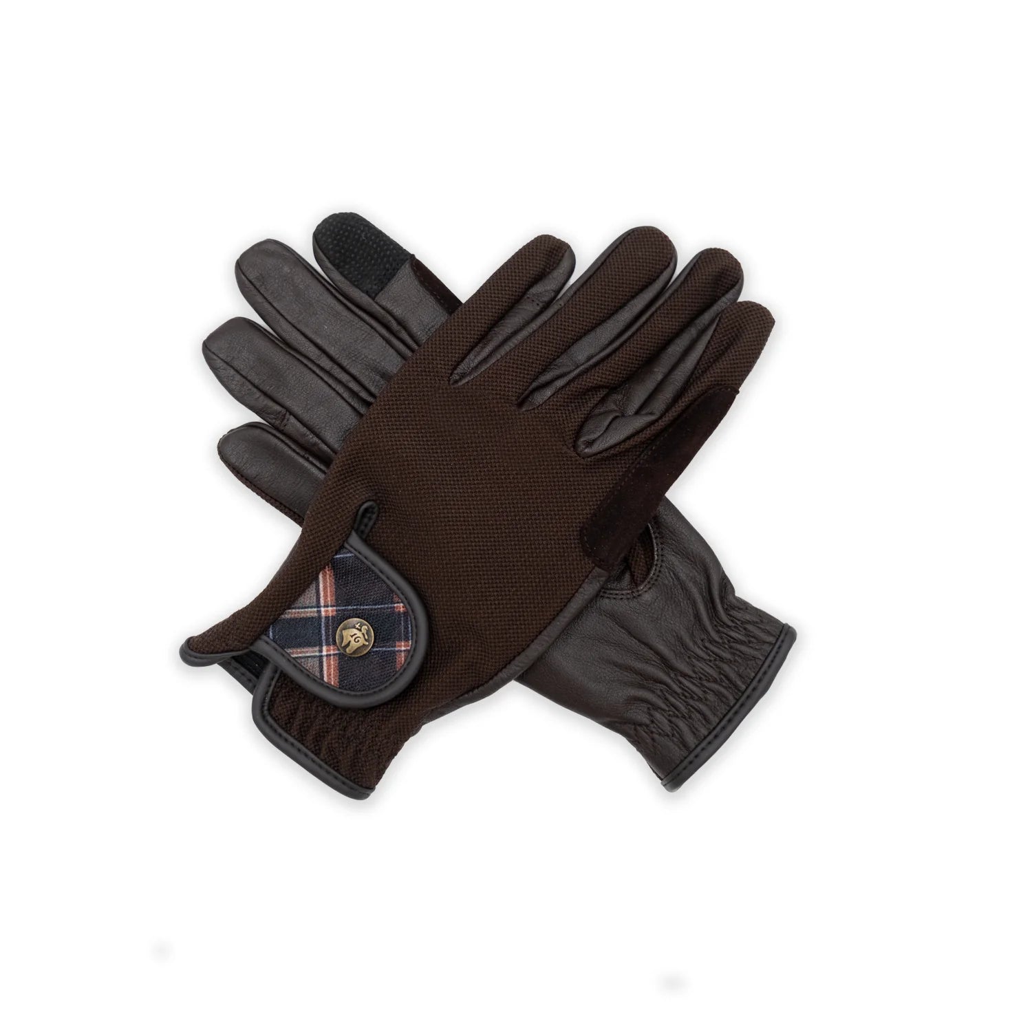 Sixteen Cypress Leather &amp; Mesh Riding Gloves