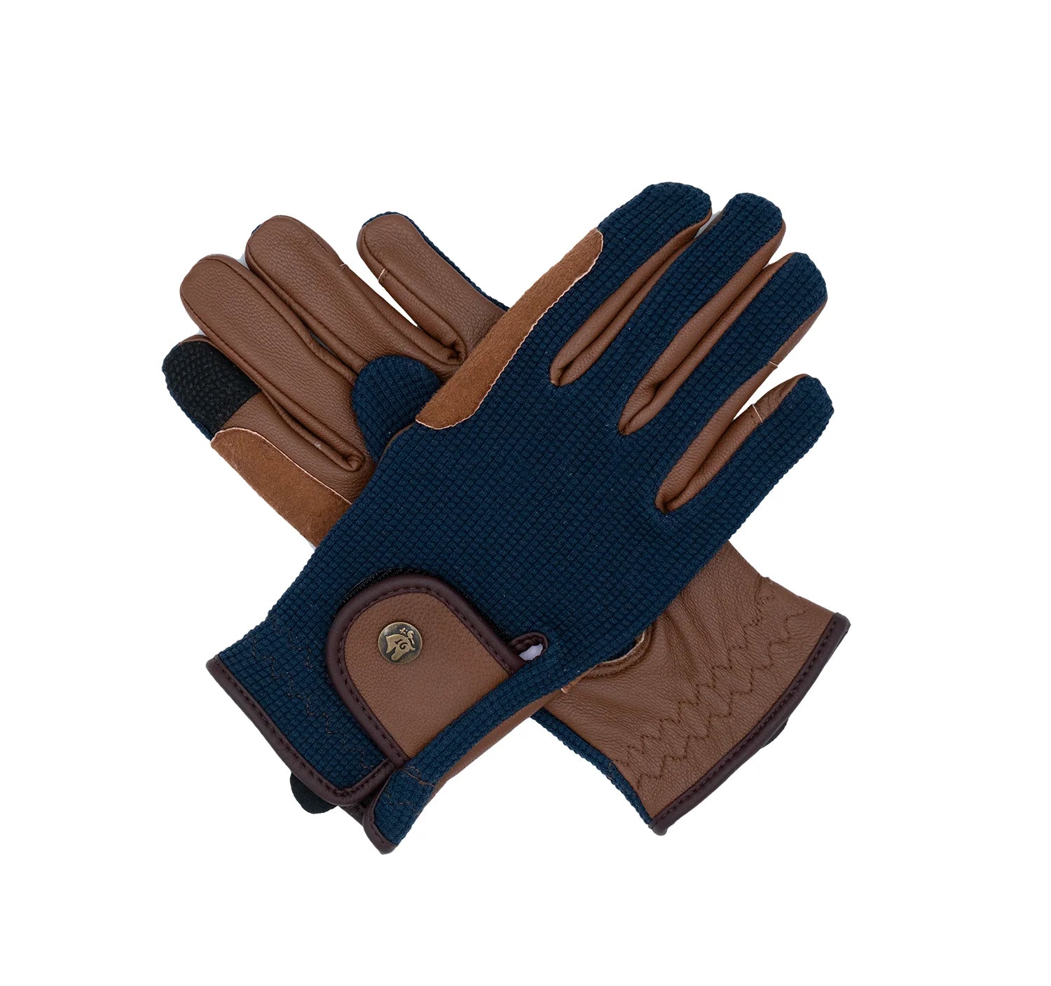 Sixteen Cypress Leather &amp; Mesh Riding Gloves