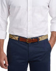 Smathers & Branson Southern Sportsman (Khaki) Needlepoint Belt