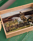 Munnings 'Lady Munnings on Exmoor' Glass Worktop Saver