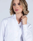 Hartwell Suzanne White Cotton Sateen Shirt