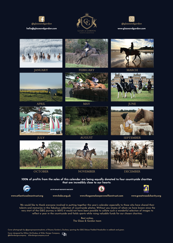 Glaze & Gordon Equestrian Charity Calendar 2024