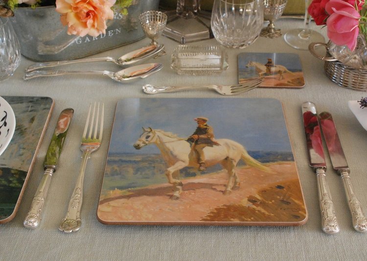 Isabel Scott x Munnings "Shrimp on a White Welsh Pony" Placemat