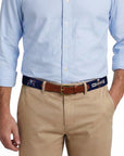 Smathers & Branson Ski Life Needlepoint Belt