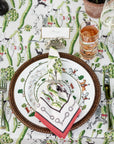 Pomegranate Set of 4 Cotton Napkins – Hunt Scene