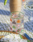 Pomegranate Vintage Jockey Silks Short Glass