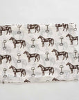 Pomegranate Linen Placemat Set of 4- Horse and Snaffle