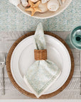 Pomegranate India Hicks Set of 4 Cloth Napkins – Seashell Seafoam