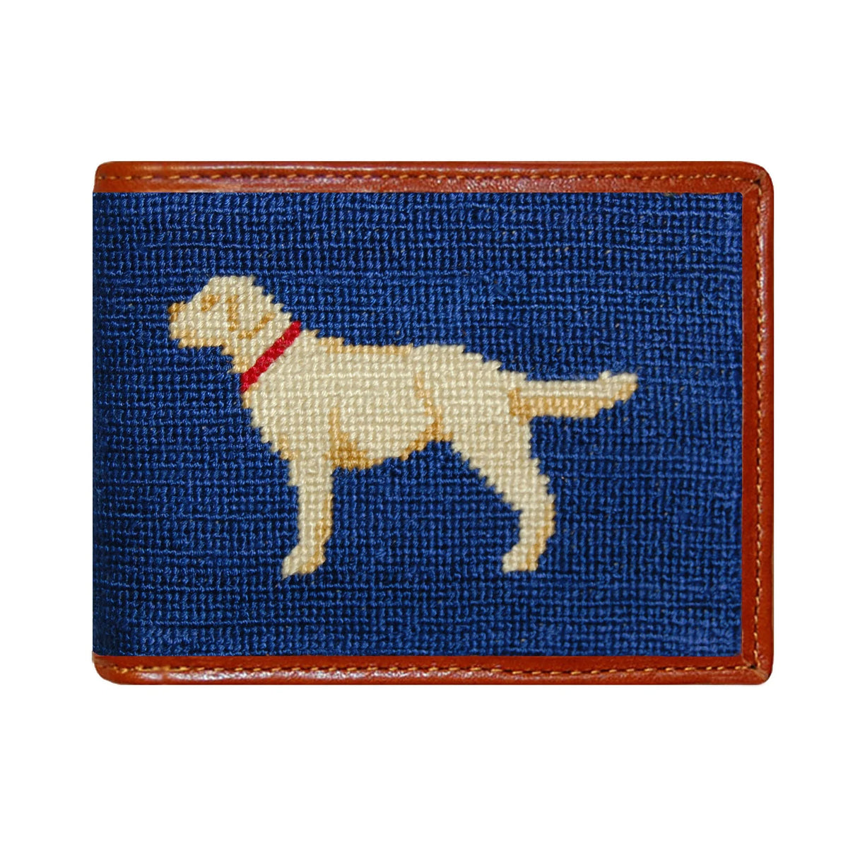 Smathers & Branson Yellow Labrador Needlepoint Bi-fold Wallet – Glaze ...