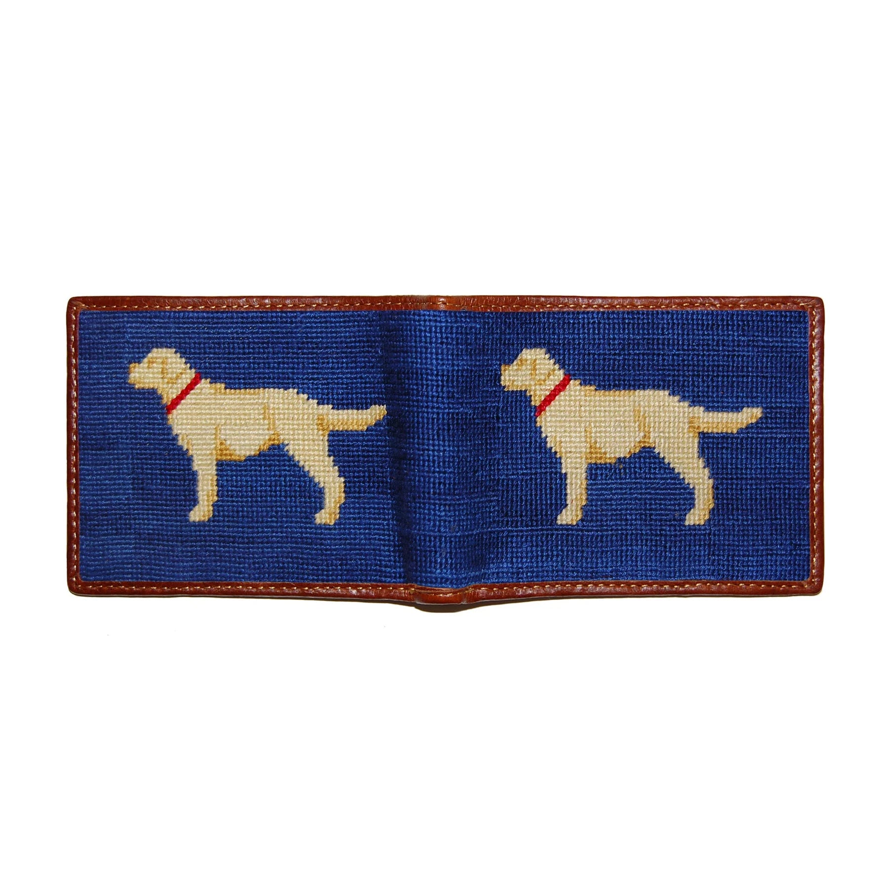 Smathers & Branson Yellow Labrador Needlepoint Bi-fold Wallet – Glaze ...