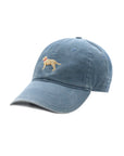 Smathers & Branson Needlepoint Yellow Labrador Steel Blue Hat