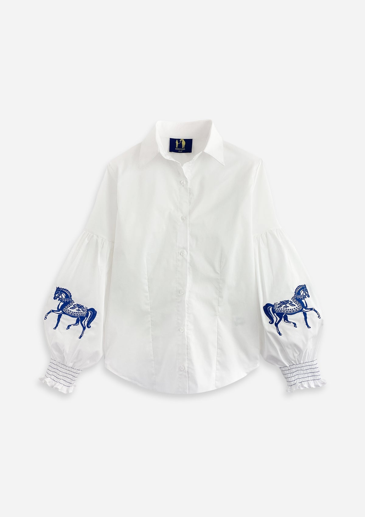 Rönner Embroidered Horse Annie Shirt - Navy Horse