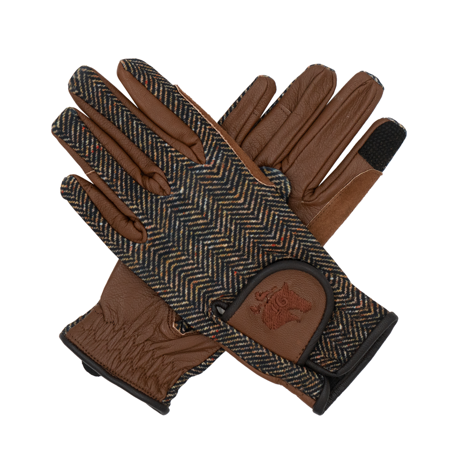 Sixteen Cypress Leather &amp; Jersey Riding Gloves