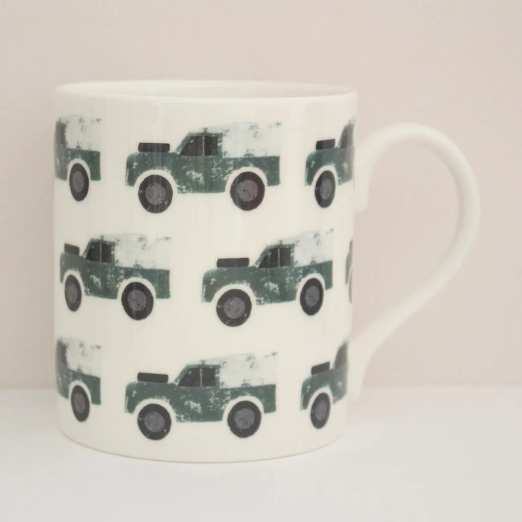 Glaze &amp; Gordon Izzi Rainey Collection Land Rover Repeat Mug