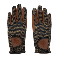 Sixteen Cypress Leather & Jersey Riding Gloves