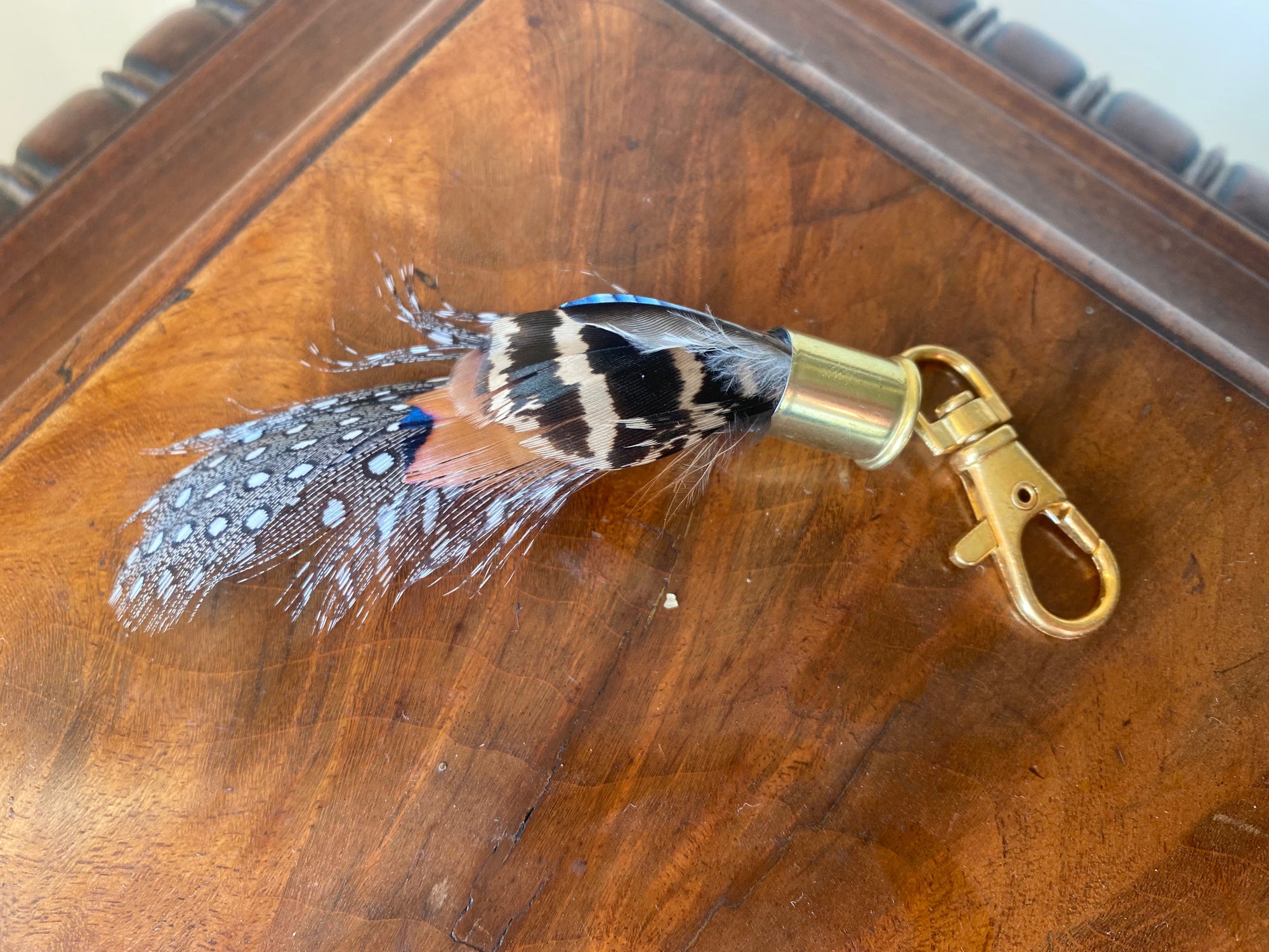 My Fancy Feathers 'Penelope' Feather Bag Tassels