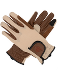 Sixteen Cypress Leather & Mesh Riding Gloves