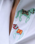 Rönner Embroidered Horse Margarita Shirt - Two Horses